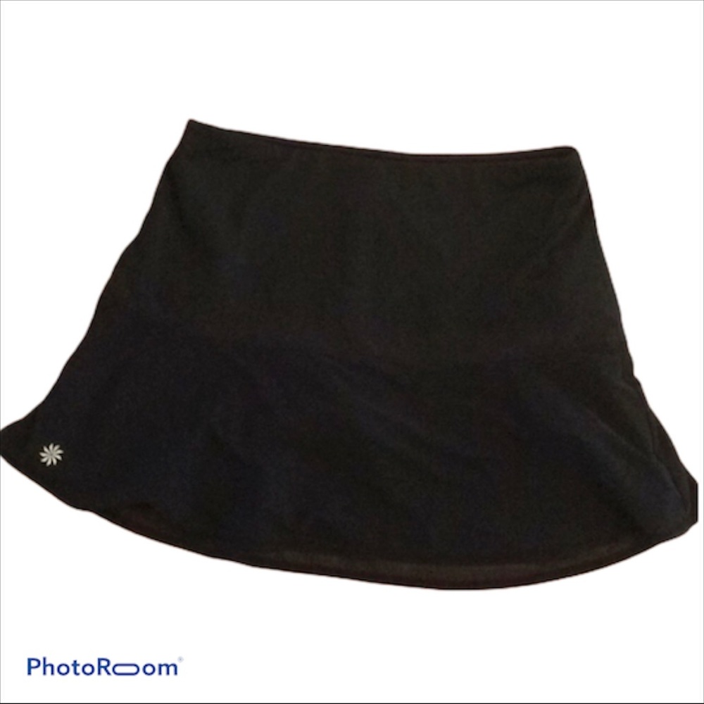 Athleta Black tennis skort  layer mesh skirt XS